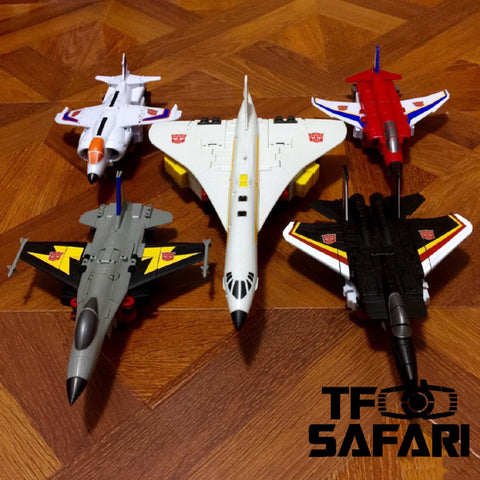 Jujiang JJ-02 Jet Commander Combiner 5 in 1 set (Concorde, Harrier, Phantom, Eagle & Falcon) Ju Jiang 45cm / 18"