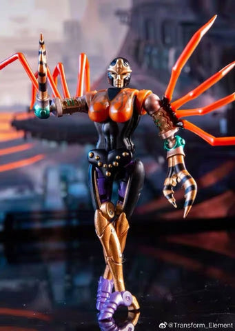 Transform Element TE MM001 TE-MM001 Blackarachnia (Legend Class) 8cm / 3.5"