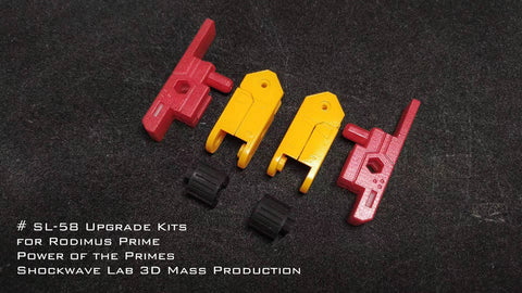 Shockwave Lab SL-58 / SL-59 SL58 / SL59 Hip and Shoulder Upgrade Parts for POTP Power of the Prime Rodimus Prime / Rodimus Unicronus Upgrade Kit