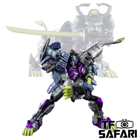 Iron Factory IF EX-45M EX45M Iron Samurai Kagami Shishimaru (Lio Convoy / Leo Prime) Shattered Glass Purple Version