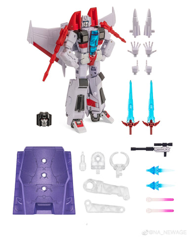 NA NewAge H13B H-13B Samuri Michael (Shattered Glass Starscream) New Age 9cm / 3.5"