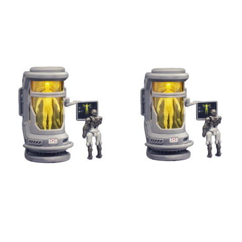 【Make-To-Order】FEITE FTDC-10 & FTDC-11 Medical Capsule Cabin & Bed for Diaclone Pilot Diaclone Upgrade Kit