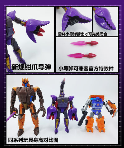 115 Workshop YYW-15 YYW15 Weapon Set & Upgrade Kit for WFC Kingdom Deluxe Predacon Scorponok Upgrade Kit