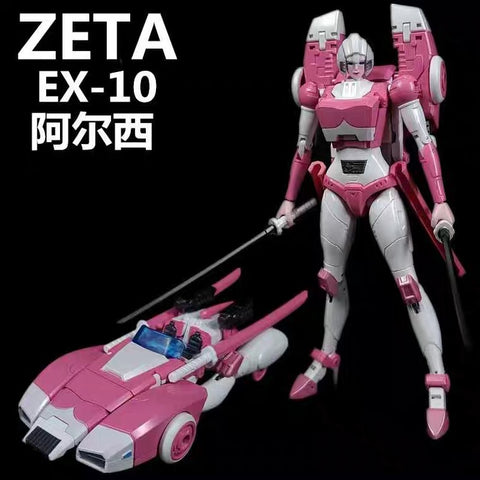 Zeta Toys ZT EX-05 EX05 Arc ( Arcee) Pearl Paint Version 20cm / 8"