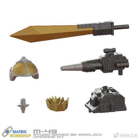 Matrix Workshop M-49 M49 Weapon set for Studio Series 86 Leader Grimlock Upgrade Kit (Painted)