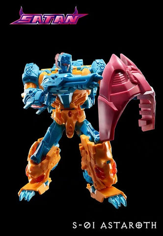 TFC Toys S01 S-01 Astaroth of Sartan Combiner（Twinstrike of Abominus)  16cm / 6.3"