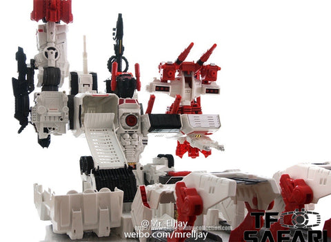 Before And After BA02 BA-02  Six Sigma ( Six-Gun ) w/ Slammer Japan Red Arm Version for LG / SDCC / IDW / MT Maketoys Metroplex 30cm