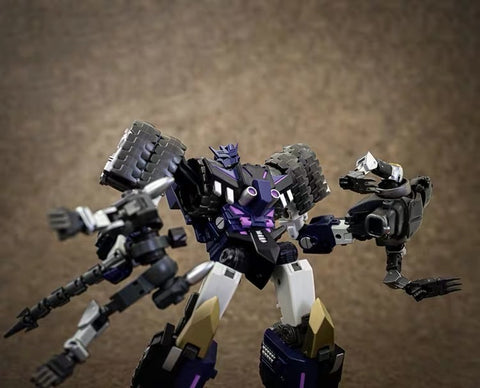 Mastermind Creations MMC R40 R-40 Jaguar (Ravage) & Upgrade Kit for R28 R-28 Tyrantron（Megatron）15cm / 6“