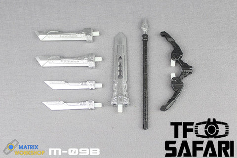 Matrix Workshop M-09B M09B Melee Weapon Set (Sword & Bow) for Female Autobots Combiner Orthia (Elita One, Moonracer, Lancer, Firestar, Greenlight ) Upgrade Kit