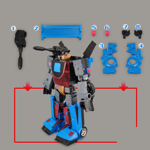 Go Better Studio GX-47 Uptrade Kit for Generations Shattered Glass Slicer Wheeljack SG ( Upgrade Kit+ Gap Fillers)