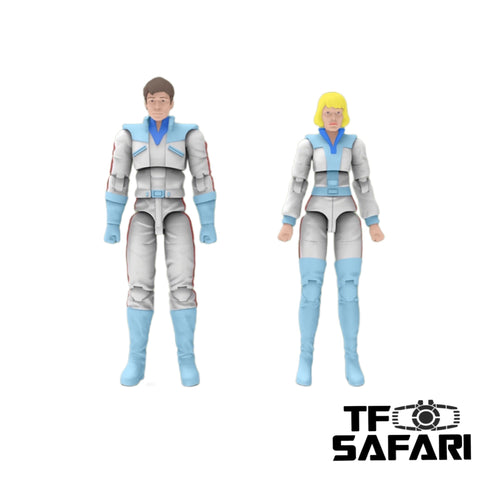 【Cancelled】Warriors Workshop WWS-C01 Scientist Couple (Spike and Carly) 2 in 1 Set 1/30 scale Upgrade Kit 6cm / 2.4"