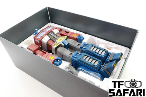 WJ Oversized Battle Damaged MPP10 Optimus Prime Limited Edition with Display Base 33cm / 13"