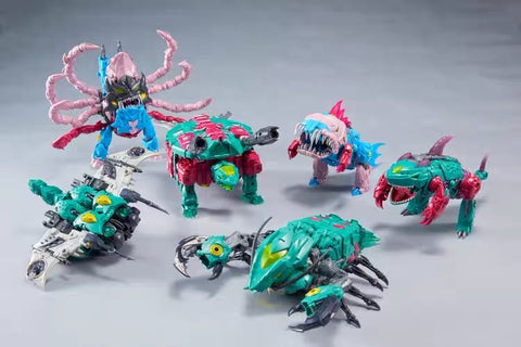 TFC Toys P01-P06 Poseidon Combiner（Piranacon） Full set of 6 set Reissue 35cm / 14"