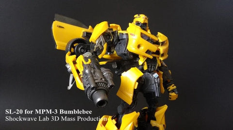 Shockwave Lab SL-20 SL20  Glowable Hand Cannon for MPM03 Bumblebee Upgrade Kit