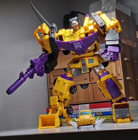 Magic Square MS Toys MS-B48 MSB-48 Power King Devastator Combiner G2 Version 6 in 1 Set 25cm / 10"