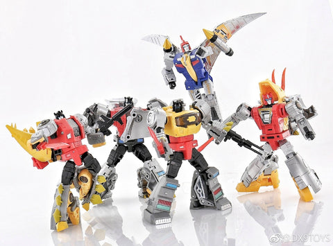 DX9 Toys War in Pocket Dinobots 5 in 1 Gift Set 10cm / 4"