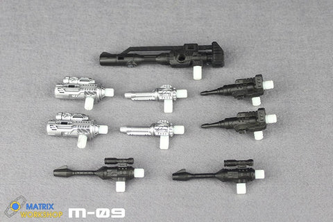 Matrix Workshop M-09A M09A Weapon Set for Female Autobots Combiner Orthia (Elita One, Moonracer, Lancer, Firestar, Greenlight ) Upgrade Kit