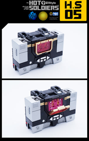 Mech Planet Hot Soldiers HS-03 HS03 Soundtrack HS-05 HS05 Soundboard (Soundwave, Soundblaster) Reissue 11cm / 4.3"