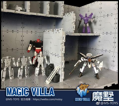 Magic Square MS-Toys Magic Villa Universal Garage Kit for Transformer and Action Figure Models 12 in 1 set Upgrade Kit