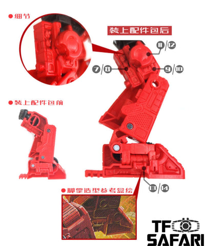 Go Better Studio GX-06B GX06B Uptrade Kit for WFC Kingdom Inferno ( Upgrade Kit+ Gap Fillers)