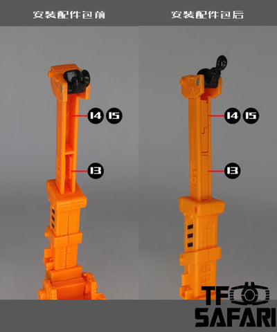 Go Better Studio GX-06 Uptrade Kit for WFC Earthrise Grapple ( Upgrade Kit+ Gap Fillers)