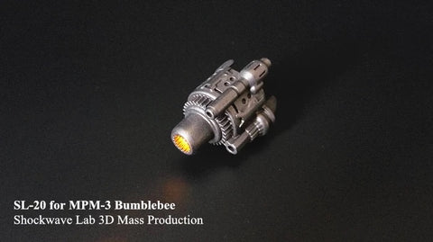 Shockwave Lab SL-20 SL20  Glowable Hand Cannon for MPM03 Bumblebee Upgrade Kit