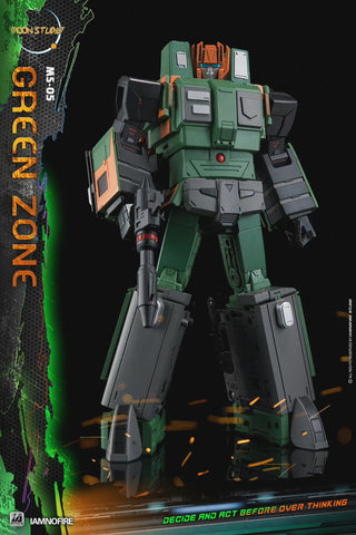 Moon Studio MS-05 MS05 Green Zone, Radiatron (Not G1 Suiken, Raiden ) 21cm / 8.3"