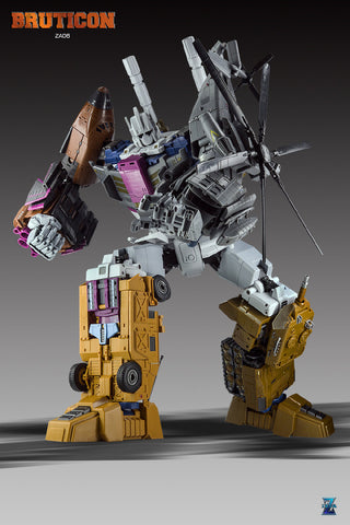 Zeta Toys ZA06 Armageddon Combiner ( Combaticons, Bruticus) 5 in 1 Gift Set G1 Comic Color 55cm (22")