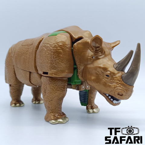 4th Party RW-01 RW01 Rhino Warrior Oversized WFC-K27 Rhinox ( with weapon added) 20.5cm / 8"