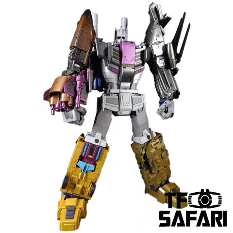 Zeta Toys ZA07 Armageddon Combiner ( Combaticons, Bruticus) 5 in 1 Gift Set Metallic Color 55cm (22")