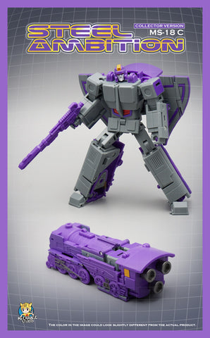 MFT MechFansToys Mech Soul Mechanic Studio MS-18C MS18C Steel Ambition Iron Sky (Astrotrain) Collector Version Mech Fans Toys 12cm / 4.5"