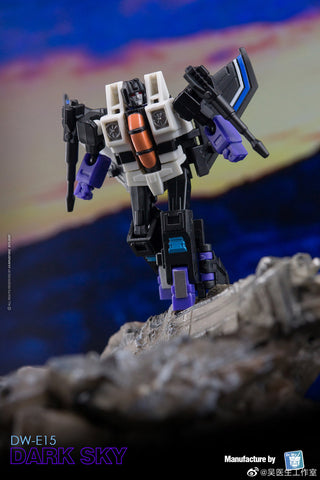 Dr.Wu & Mechanic Studio Extreme Warfare DW-E15 Dark Sky (Skywarp) / DW-E16 Sound Master (Blaster) Legends Class (Core Class) fit to Earthrise Titan Class 2 in 1 set 6cm / 4.6"