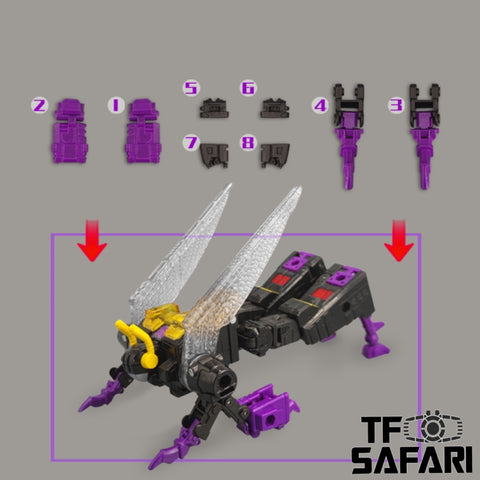 Go Better Studio GX39A GX-39A（GB1051 GB-1051） Gap Fillers & Replacement Arm Parts for Generations Legacy Insecticon Kickback Upgrade Kit