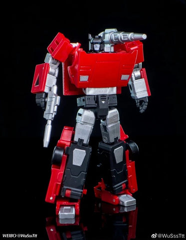 Magic Square MS-Toys MS-B07A MSB07A Red Cannon (Sideswipe) Metallic Version 9.5cm / 3.7"