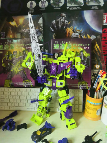 NB No-Brand IDW Combiner Wars CW Devastator 6 in 1 Set (Minified Non-Official Version, No Box) 32cm / 12.5"