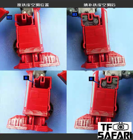 Go Better Studio GX-04R / GX-04W Gap Fillers for WFC Siege Ironhide / Ratchet Upgrade Kit