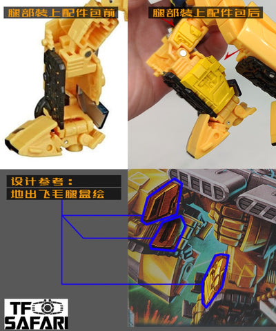 Go Better Studio GX-18 Upgrade Kits for WFC Earthrise Sunstreaker Upgrade Kit