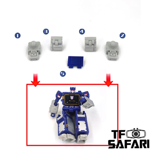 Go Better Studio GX-25 GX25 New Feet Pads & Gap Fillers for WFC Core Class Soundwave Upgrade Kit