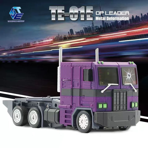 Transform Element TE-01E TE01E Masterpiece Optimus Prime (MP Size, MP-10SG MP10SG ) Shattered Glass SG Version (Purple) 23cm / 9"