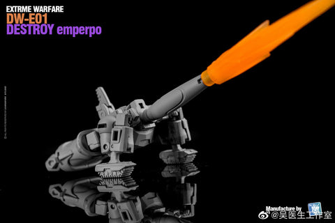 Dr.Wu & Mechanic Studio Extreme Warfare DW-E01 Destroy Emperpo (Galvatron) / DW-E02  Monitor Officer (Soundwave) Legends Class fit to Earthrise Titan Class 2 in 1 set 6cm / 4.6"
