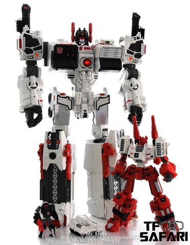 Before And After BA02 BA-02  Six Sigma ( Six-Gun ) w/ Slammer US Black Arm Version for LG / SDCC / IDW / MT Maketoys Metroplex 30cm