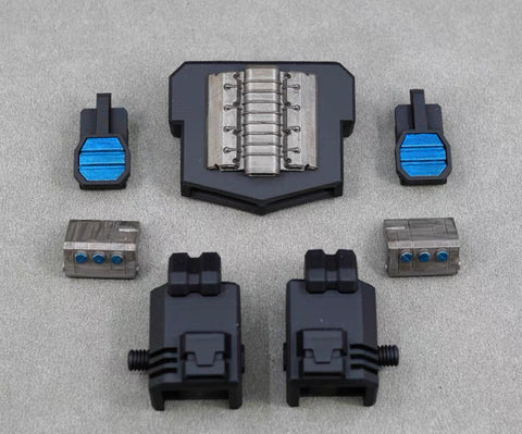 Black Soil Lab BS-02B BS02B (Previously TFS01B TFS-01B) Upgrade Kit for Generations Velocitron Legacy G2 Universe Scourge / Black Convoy (Laser Nemesis) Upgrade Kit