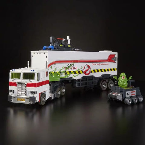 Transformers Ghostbusters MP10G MP-10G Optimus Prime Ecto-35 Ecto35 Edition - SDCC 2019 Exclusive (with Convoy) Reissue 24cm / 9.5"