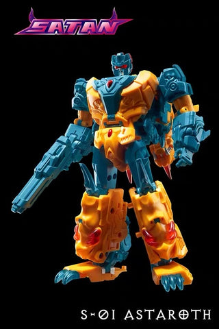 TFC Toys S01 S-01 Astaroth of Sartan Combiner（Twinstrike of Abominus)  16cm / 6.3"