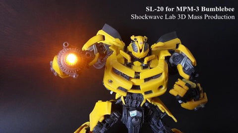 Shockwave Lab SL-20 SL20  Glowable Hand Cannon for MPM03 Bumblebee Upgrade Kit