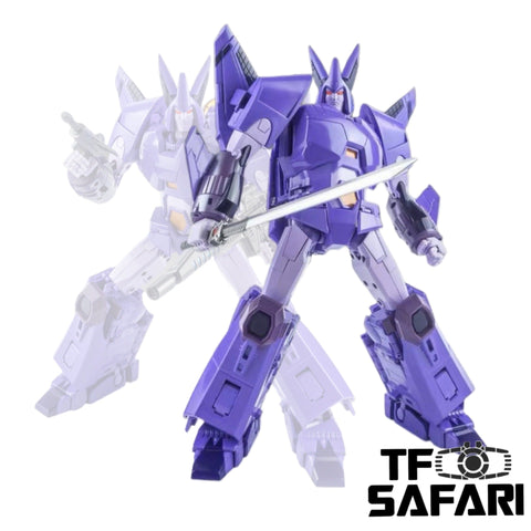 XTransbots MX-III+ MXIII+ MX-3+ MX3+ Eligos (Cyclonus ) Metallic Version X-transbots 28cm / 11"