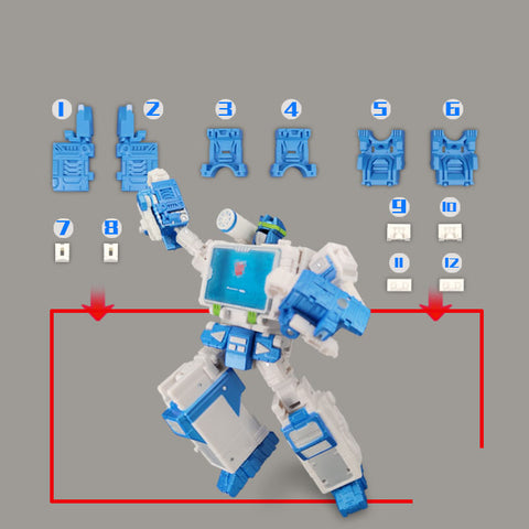 Go Better Studio GX-48 GX48 Uptrade Kit for Generations Shattered Glass Soundwave ( Upgrade Kit+ Gap Fillers)