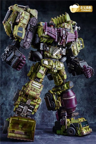 JB Jinbao Devastator Battle Damaged Version (Oversized GT-01 GT01 Gravity Builder) 6 in 1 Gift Set 45cm / 18"