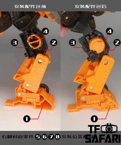 Go Better Studio GX-06 Uptrade Kit for WFC Earthrise Grapple ( Upgrade Kit+ Gap Fillers)