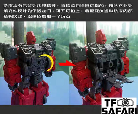 Go Better Studio GX-04R / GX-04W Gap Fillers for WFC Siege Ironhide / Ratchet Upgrade Kit